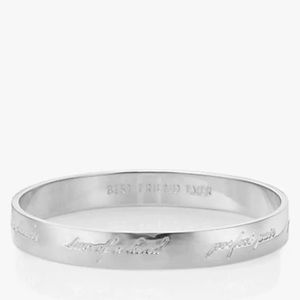 Kate Spade best friend / bridesmaid idiom bangle
